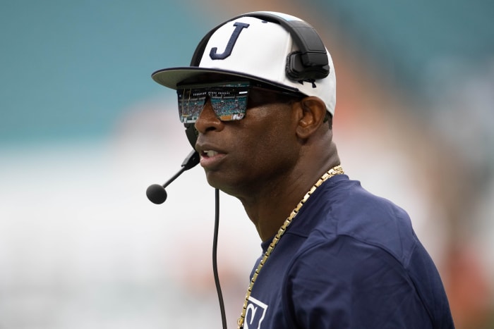 Jackson State head coach Deion Sanders